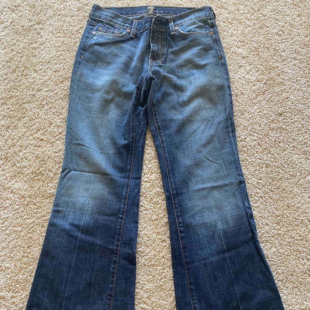 7 for all Mankind Dojo flare jeans size 28